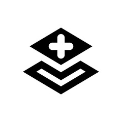 Copy layer icon. Vector EPS file.