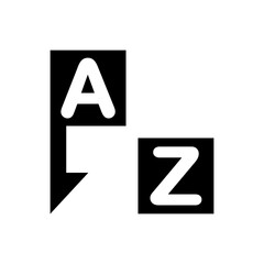 Alphabetical sort icon. Vector EPS file.