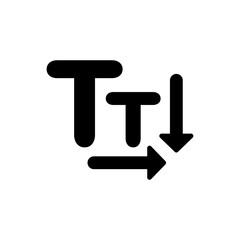 Font small icon. Vector EPS file.