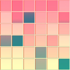 Colorful tiles. Tiles texture. Abstract background. Decorative tiles. Beautiful background. 3d rendering.