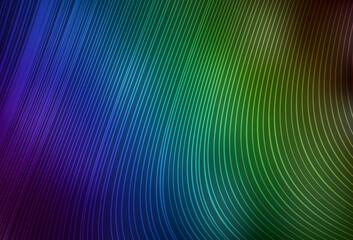 Dark Blue, Green vector texture with colored lines.