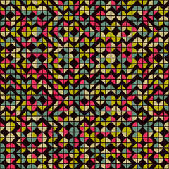 Abstract Geometric Pattern generative computational art illustration