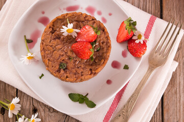 Strawberry risotto.
