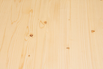 Light pine wood background with short planks joined vertically. Wood vector