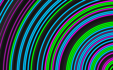 Brightly colored arched background. Abstract colorful circle vector illustration