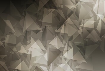 Fototapeta premium Light Gray vector polygon abstract backdrop.