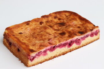 Blechkuchen. Kirschkuchen.