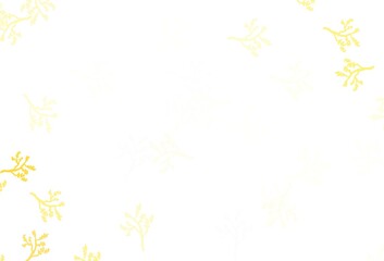 Light Yellow vector abstract pattern with sakura.