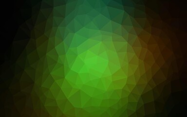 Obraz premium Dark Green, Red vector abstract polygonal template.