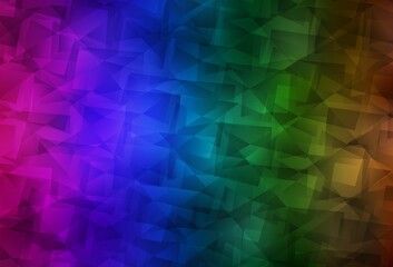 Obraz premium Dark Multicolor vector low poly layout.