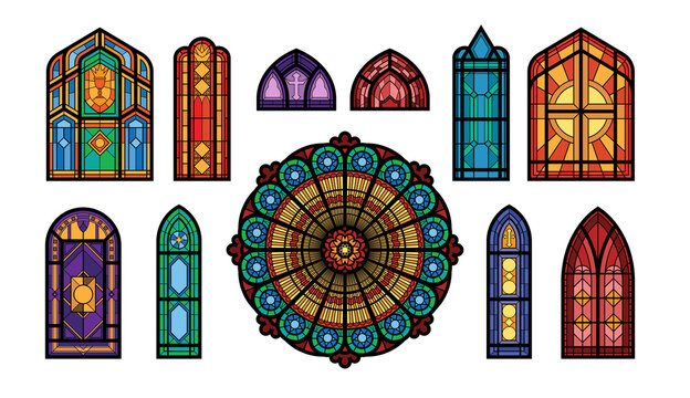 Church Windows Mosaic Set