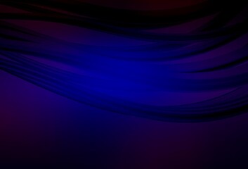 Dark BLUE vector blurred shine abstract template.