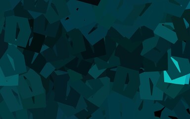 Dark Green vector layout with hexagonal shapes.