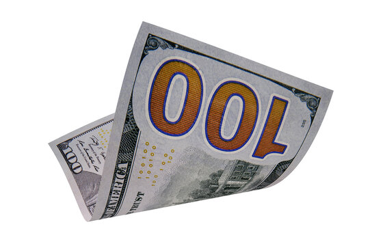 New US Dollar, American Banknote, Curled Banknote Money