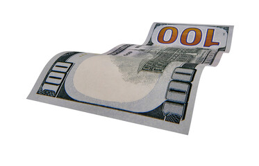 New US Dollar, American Banknote, Curled Banknote Money