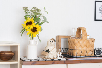 ゴッホのひまわりと北欧インテリア