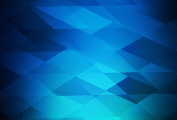 Obraz premium Dark BLUE vector pattern in square style.