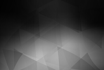 Obraz premium Dark Gray vector gradient triangles texture.