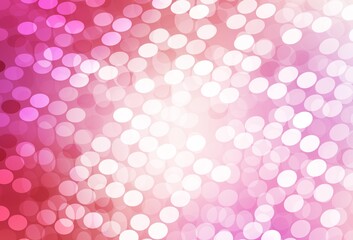 Light Pink vector texture with disks.