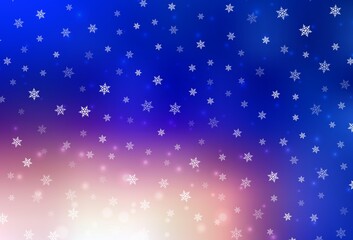 Light Blue, Yellow vector background in Xmas style.