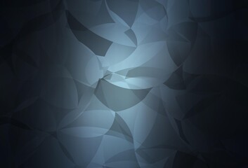 Obraz premium Dark BLUE vector gradient triangles pattern.