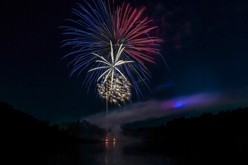 Fireworks show for USA Independence Day