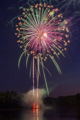 Fireworks show for USA Independence Day