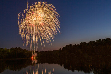 Fireworks show for USA Independence Day
