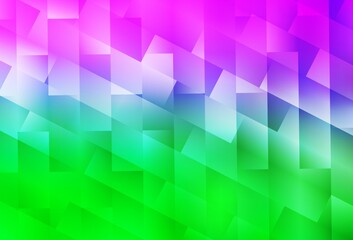 Light Pink, Green vector pattern in square style.