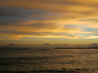 Orange sky