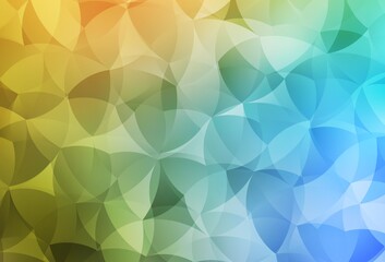 Light Blue, Yellow vector abstract mosaic background.