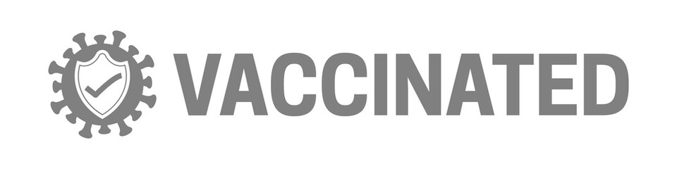 Coronavirus Vaccinated Icon Isolated