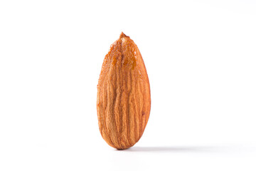 Almond nut isolated on white background