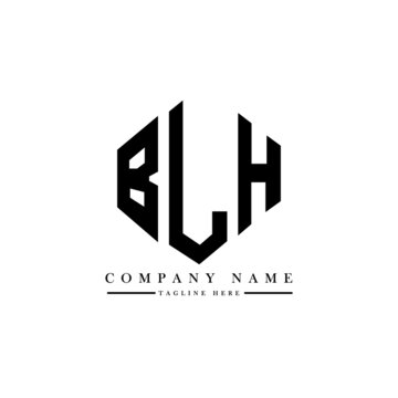 BLH letter logo design with polygon shape. BLH polygon logo monogram. BLH cube logo design. BLH hexagon vector logo template white and black colors. BLH monogram, BLH business and real estate logo. 