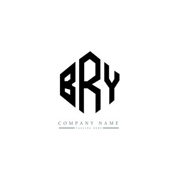 BRY letter logo design with polygon shape. BRY polygon logo monogram. BRY cube logo design. BRY hexagon vector logo template white and black colors. BRY monogram, BRY business and real estate logo. 