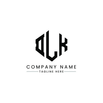 DLK letter logo design with polygon shape. DLK polygon logo monogram. DLK cube logo design. DLK hexagon vector logo template white and black colors. DLK monogram, DLK business and real estate logo. 