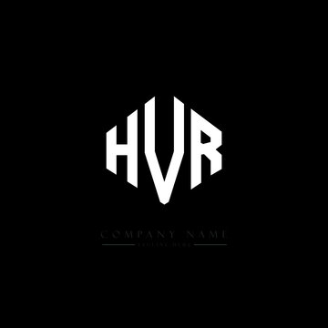 HVR letter logo design with polygon shape. HVR polygon logo monogram. HVR cube logo design. HVR hexagon vector logo template white and black colors. HVR monogram, HVR business and real estate logo. 