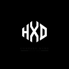HXD letter logo design with polygon shape. HXD polygon logo monogram. HXD cube logo design. HXD hexagon vector logo template white and black colors. HXD monogram, HXD business and real estate logo. 