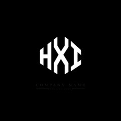 HXI letter logo design with polygon shape. HXI polygon logo monogram. HXI cube logo design. HXI hexagon vector logo template white and black colors. HXI monogram, HXI business and real estate logo. 