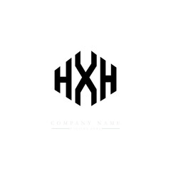 HXH letter logo design with polygon shape. HXH polygon logo monogram. HXH cube logo design. HXH hexagon vector logo template white and black colors. HXH monogram, HXH business and real estate logo. 