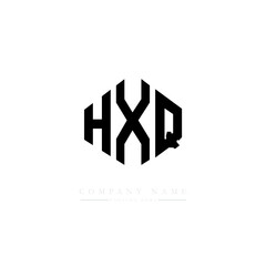 HXQ letter logo design with polygon shape. HXQ polygon logo monogram. HXQ cube logo design. HXQ hexagon vector logo template white and black colors. HXQ monogram, HXQ business and real estate logo. 