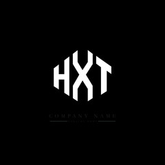 HXT letter logo design with polygon shape. HXT polygon logo monogram. HXT cube logo design. HXT hexagon vector logo template white and black colors. HXT monogram, HXT business and real estate logo. 