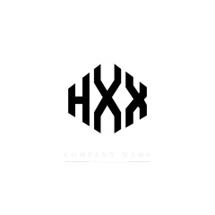 HXX letter logo design with polygon shape. HXX polygon logo monogram. HXX cube logo design. HXX hexagon vector logo template white and black colors. HXX monogram, HXX business and real estate logo. 