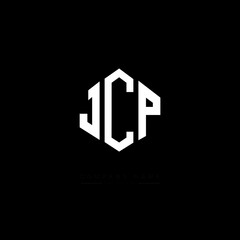 JCP letter logo design with polygon shape. JCP polygon logo monogram. JCP cube logo design. JCP hexagon vector logo template white and black colors. JCP monogram, JCP business and real estate logo. 