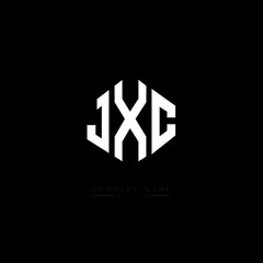 JXC letter logo design with polygon shape. JXC polygon logo monogram. JXC cube logo design. JXC hexagon vector logo template white and black colors. JXC monogram, JXC business and real estate logo. 