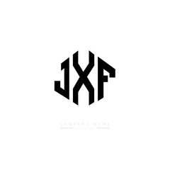 JXF letter logo design with polygon shape. JXF polygon logo monogram. JXF cube logo design. JXF hexagon vector logo template white and black colors. JXF monogram, JXF business and real estate logo. 
