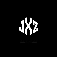 JXZ letter logo design with polygon shape. JXZ polygon logo monogram. JXZ cube logo design. JXZ hexagon vector logo template white and black colors. JXZ monogram, JXZ business and real estate logo.  