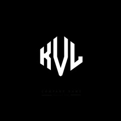 KVL letter logo design with polygon shape. KVL polygon logo monogram. KVL cube logo design. KVL hexagon vector logo template white and black colors. KVL monogram, KVL business and real estate logo. 