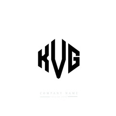 KVG letter logo design with polygon shape. KVG polygon logo monogram. KVG cube logo design. KVG hexagon vector logo template white and black colors. KVG monogram, KVG business and real estate logo. 