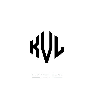 KVL letter logo design with polygon shape. KVL polygon logo monogram. KVL cube logo design. KVL hexagon vector logo template white and black colors. KVL monogram, KVL business and real estate logo. 